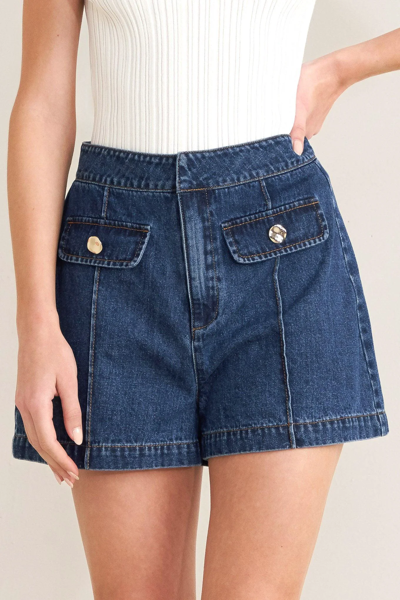 Pure Stylish Denim Shorts Enhanced