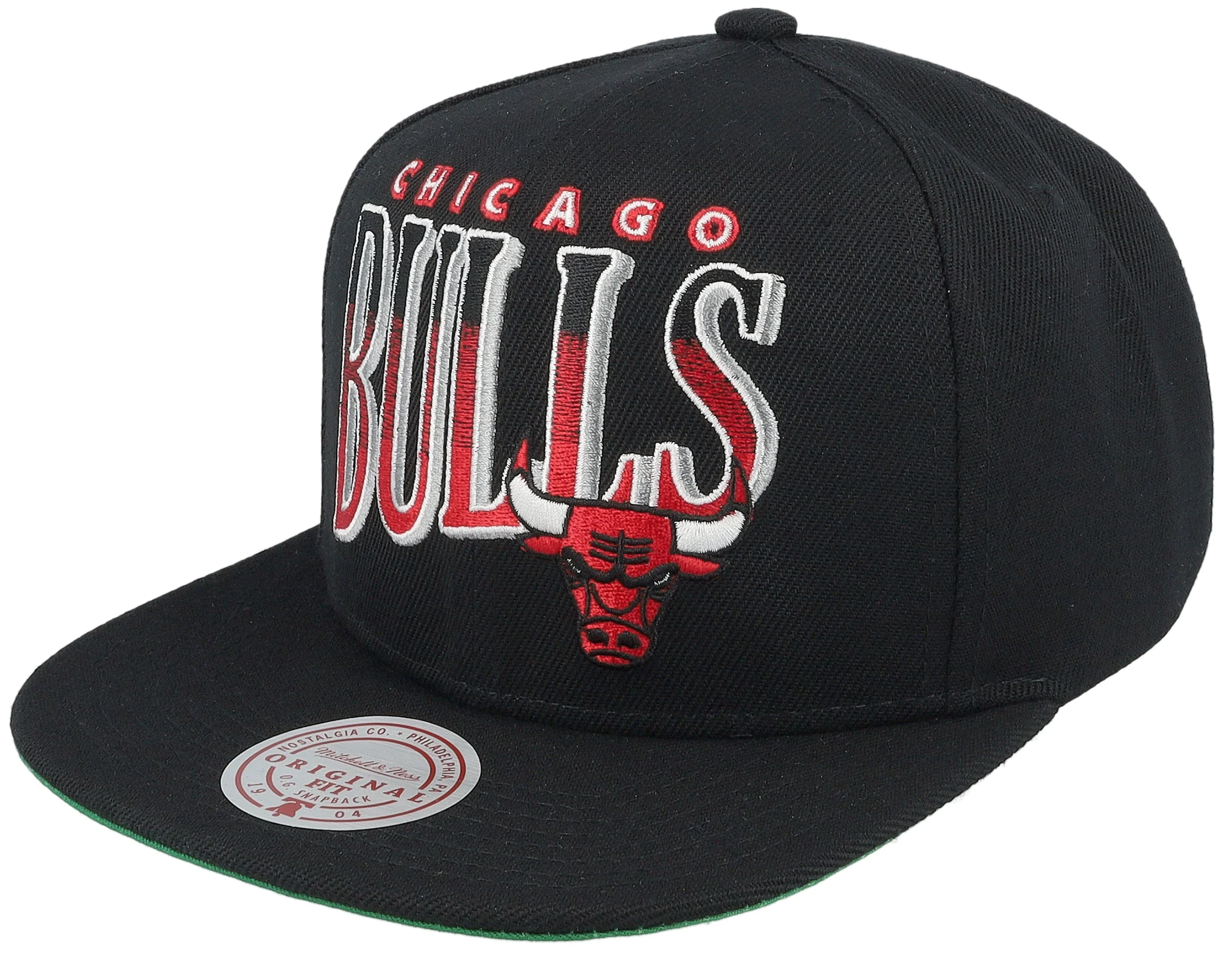 Durable Mitchell Ness Men's NBA Line Work Snapback Bulls Snapback Caps Prestigious