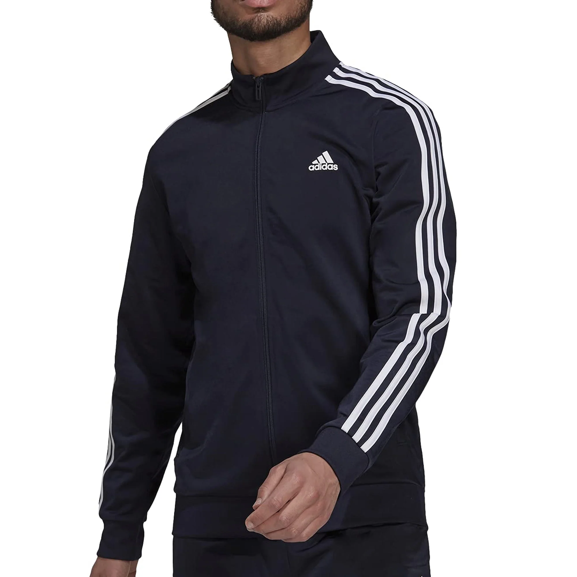 Efficient adidas Men's Essentials Warm-Up 3-Stripes Track Jacket Solid