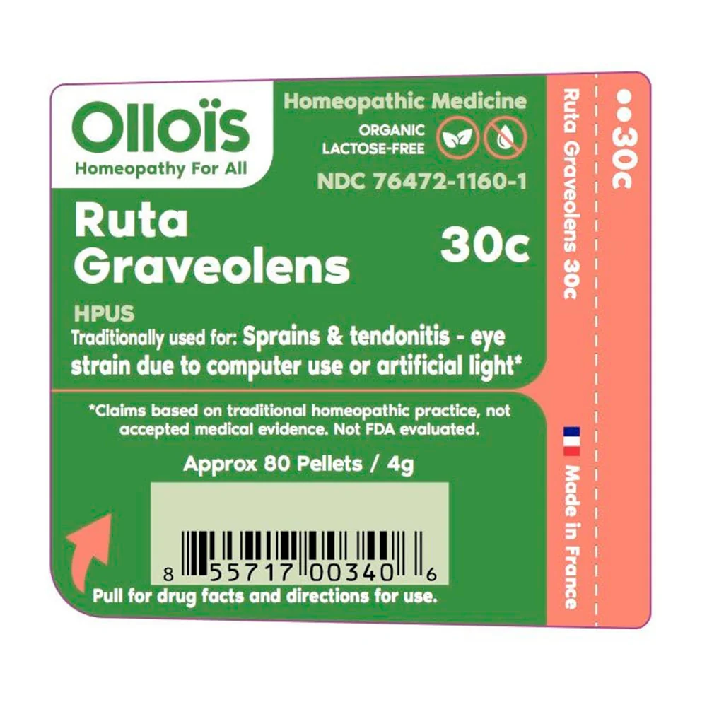 Quality Ollois Ruta Graveolens 30c Organic Lactose Homeopathic Pellets 80 Ea Trendy