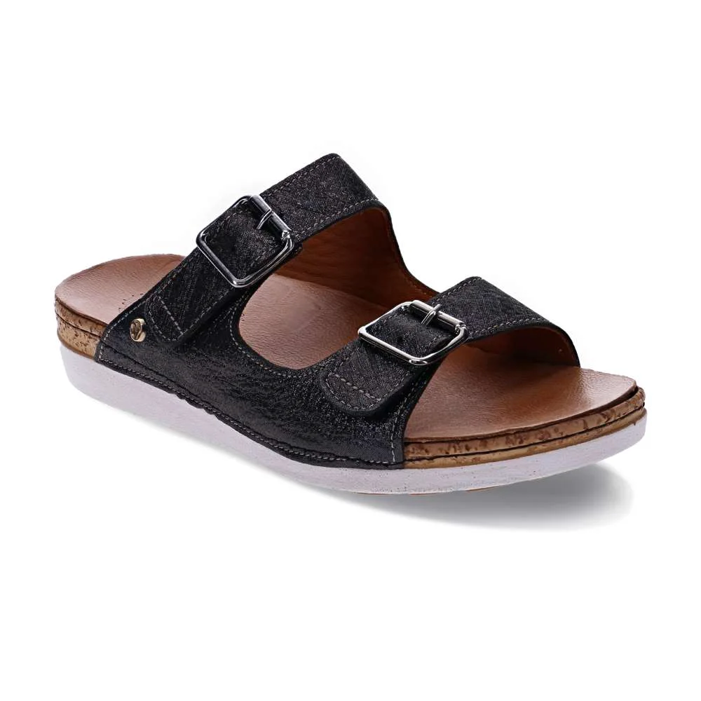 Unique Brighton Slide - Black Linen Lightweight