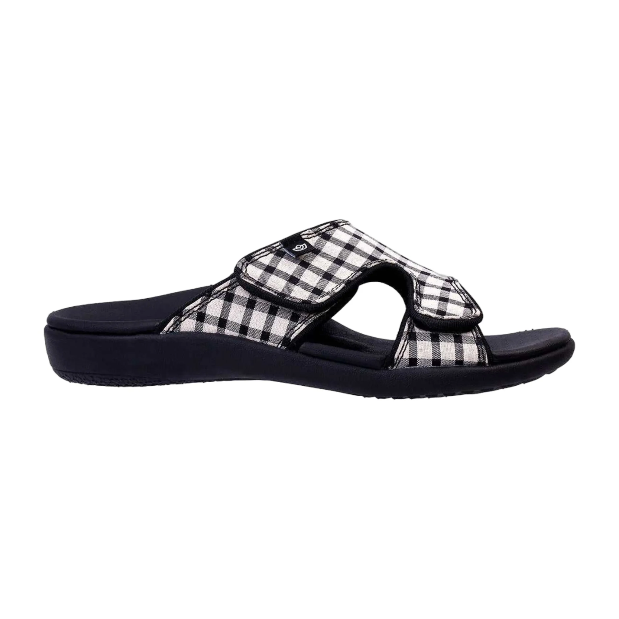 Fast Kholo Checkered Orthotic Slide Sandals - Medium Top-Quality