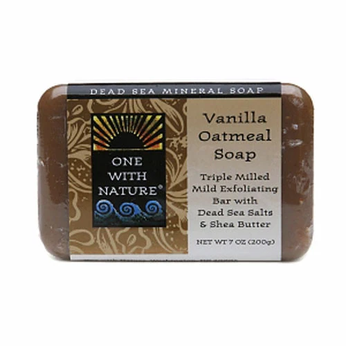 Recyclable One With Nature Dead Sea Mineral Vanilla Oatmeal Bar Soap - 7 Oz Environmentally Friendly