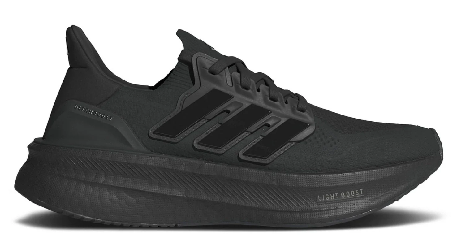 Crafted adidas Women's Ultraboost 5 'Triple Black' Sneakers Recyclable