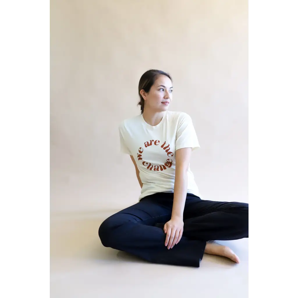 Premium Material We are the Change Graphic T-shirt for Adults Long-Lasting