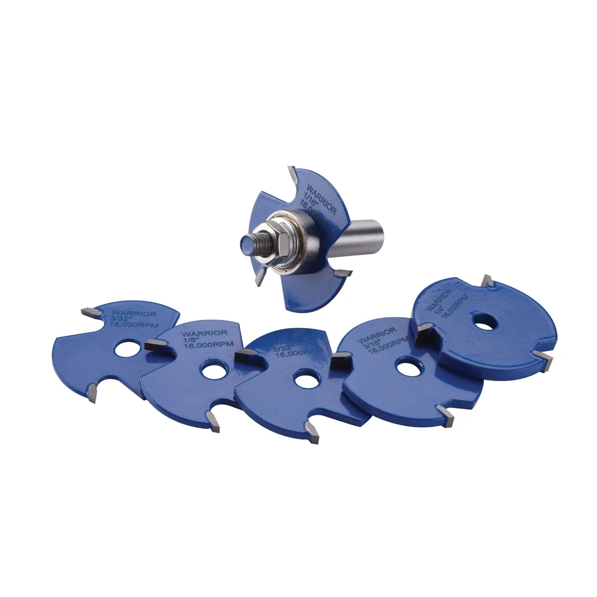 Easy-to-Use 7 Pc Slot Cutting Router Bit Set Modern