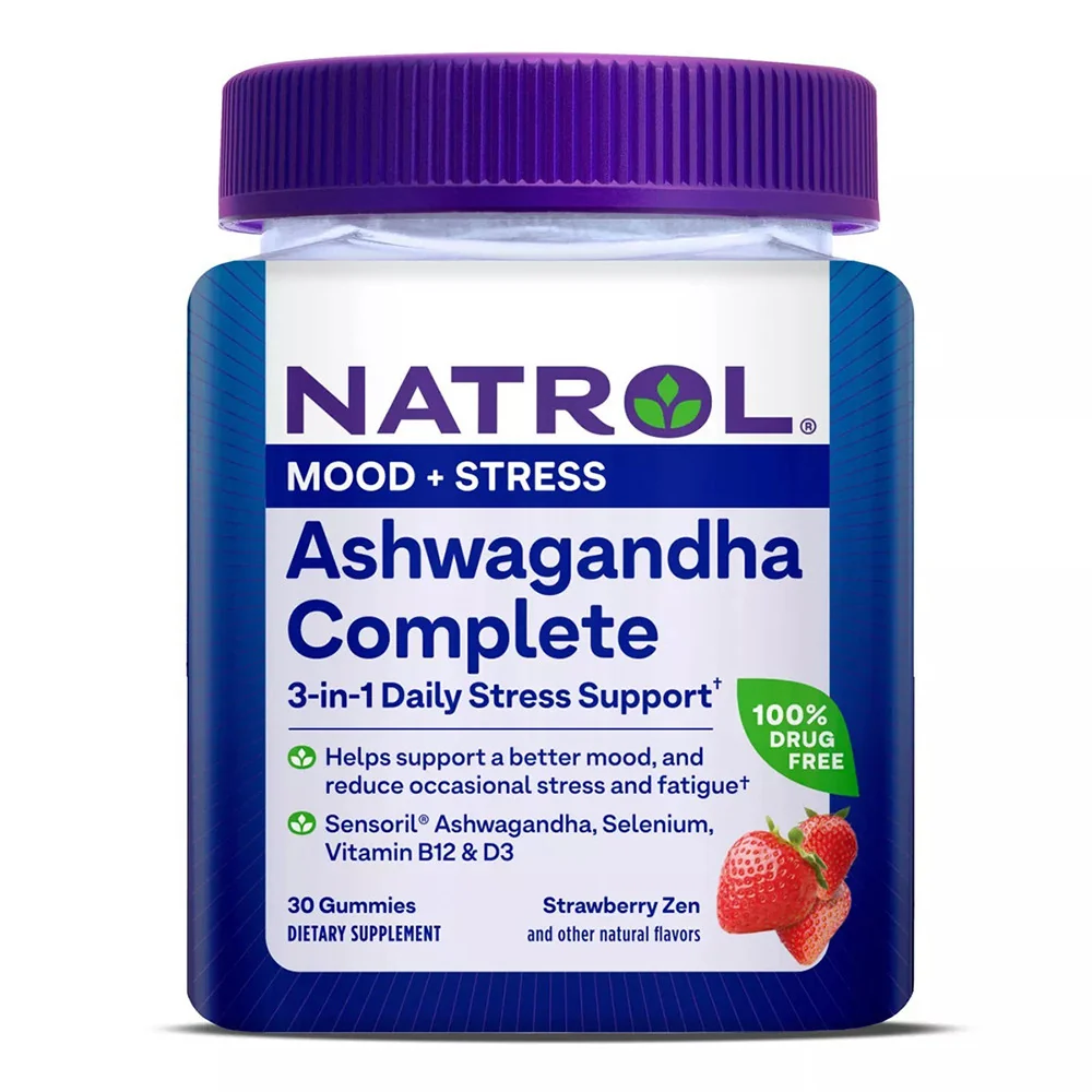 Detailed Natrol Ashwagandha Complete Stress Support Gummies Strawberry Flavor 30 Ea Outstanding
