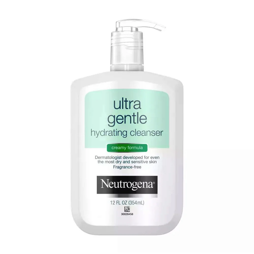 Minimalist Neutrogena Ultra Gentle Hydrating Cleanser Creamy Formula 12 Oz Detailed
