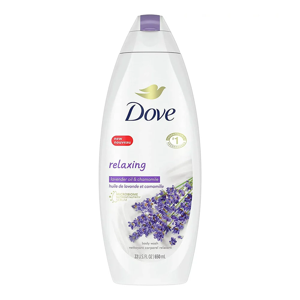 Safe DOVE Relaxing Body Wash with Lavender Oil and Chamomile 22 Oz High-Quality