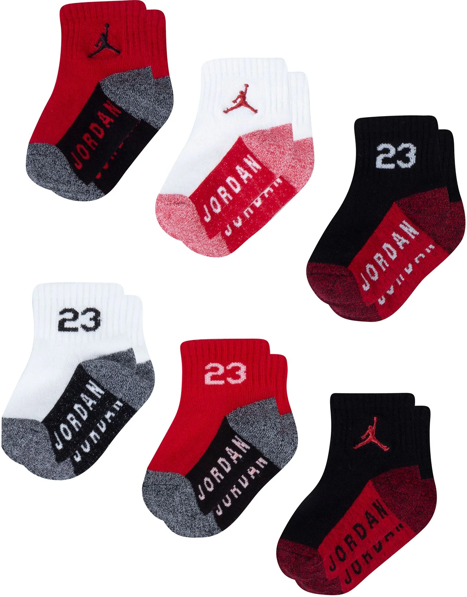 Refined Air Jordan Toddlers Jumpman Ankle Socks 6Pack Socks Safe