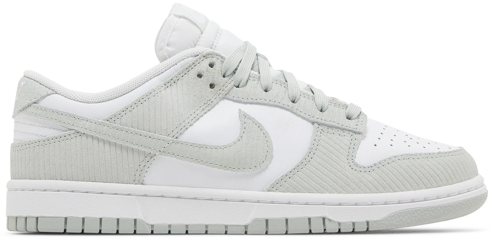 Long-Lasting Nike Women's Dunk Low 'Light Silver Corduroy' Sneakers Contemporary