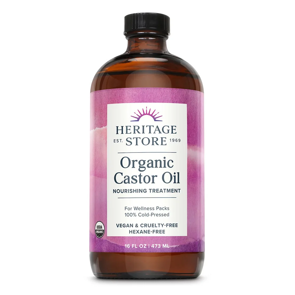 Unique Heritage Organic Castor Oil Hexane 16 Oz Optimized