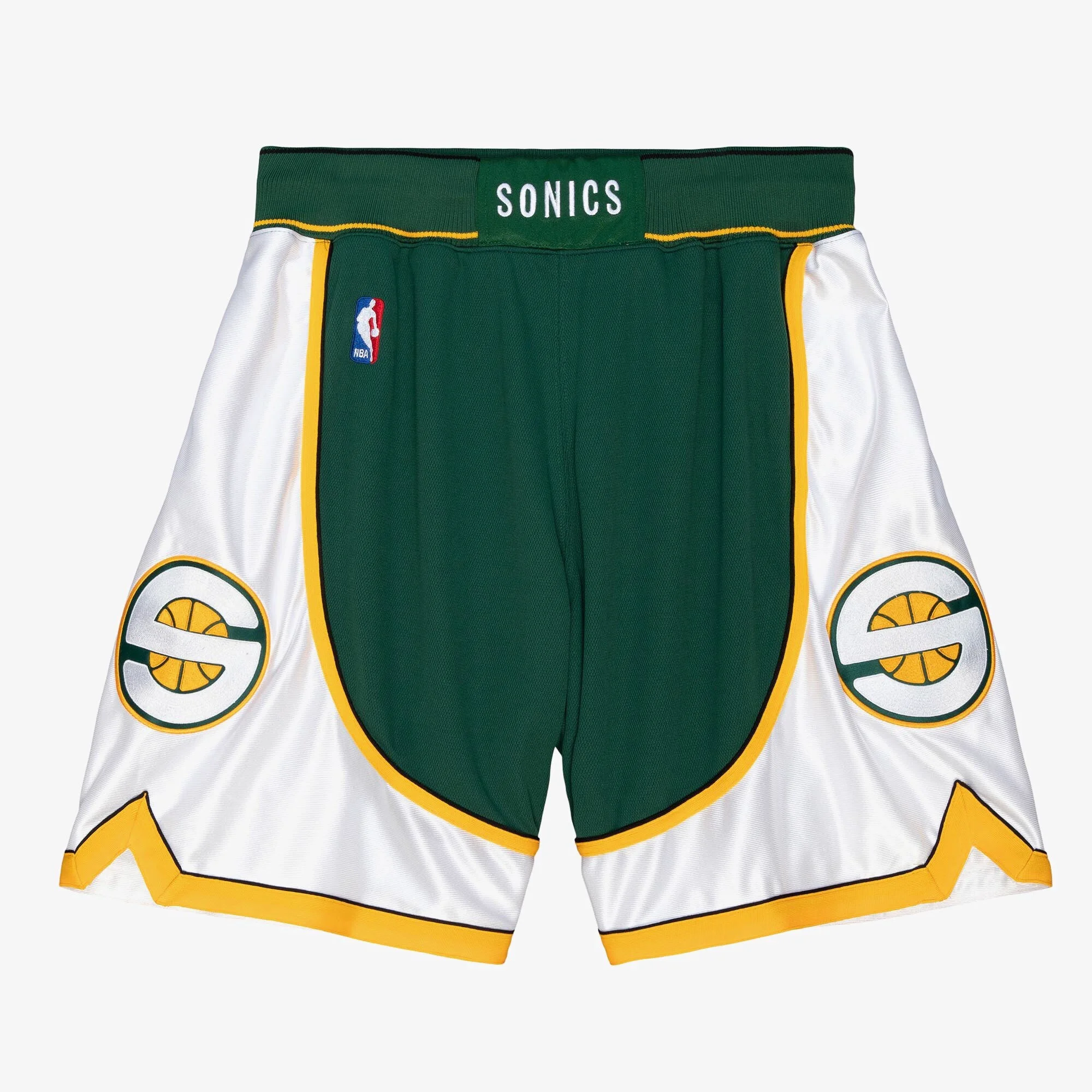 Comfortable Mitchell Ness Men's NBA Road Shorts Supersonics 07-08 Premium Material