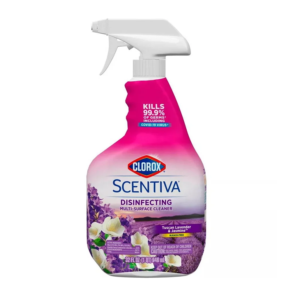 Modern Clorox Scentiva Multi Surface Cleaner Tuscan Lavender and Jasmine Bleach 32 Oz Functional