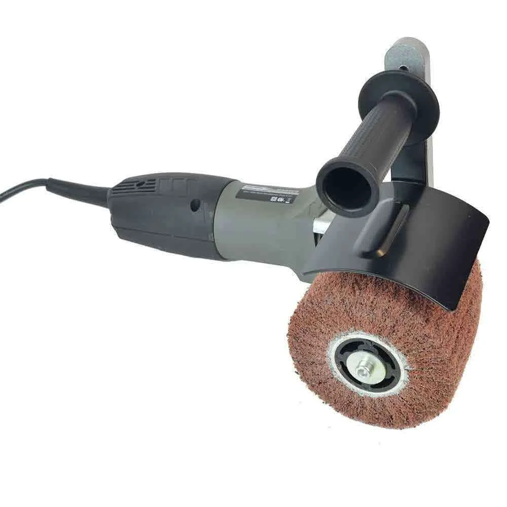 Stylish Electric Burnisher with Abrasive Wheel Sanding Roller Sander Stainless Steel Finisher Polisher Elegant