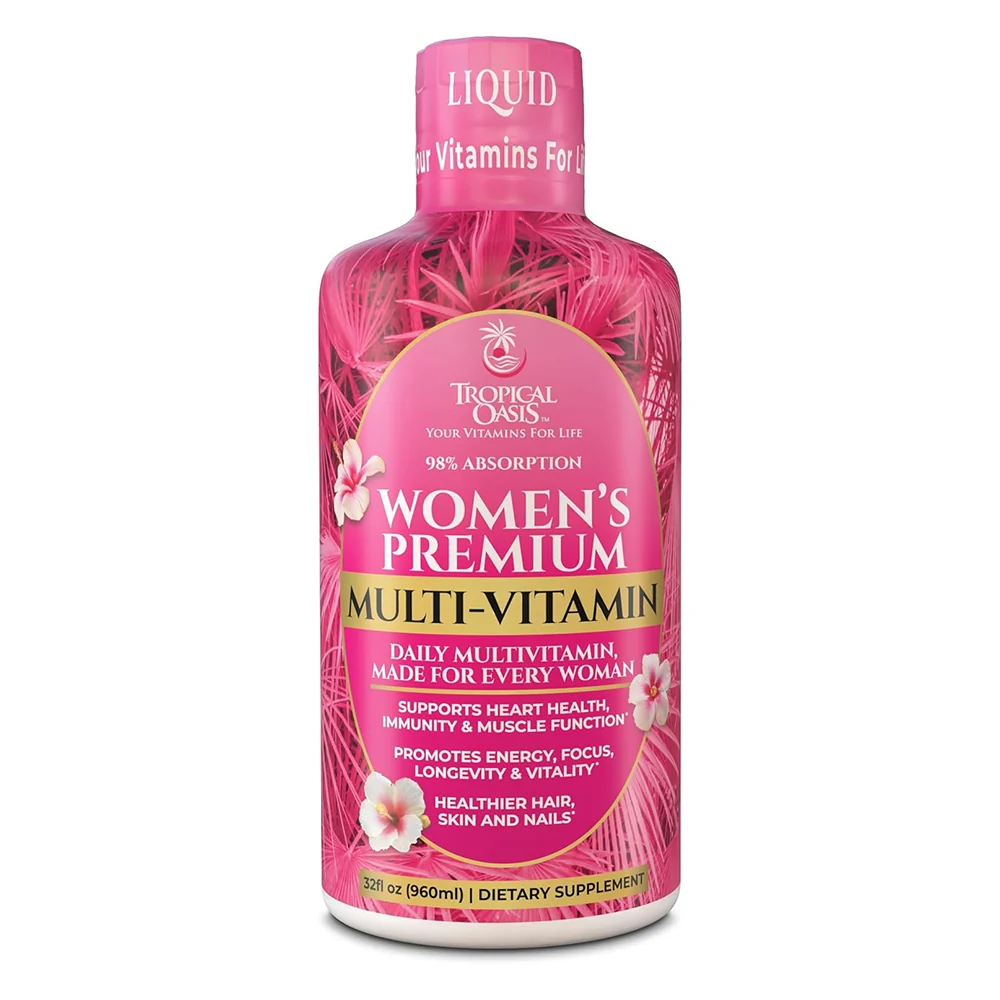 Responsible Tropical Oasis Premium Womens Liquid Multivitamin Support Heart Health and Muscle Function 32Oz 960ml Official