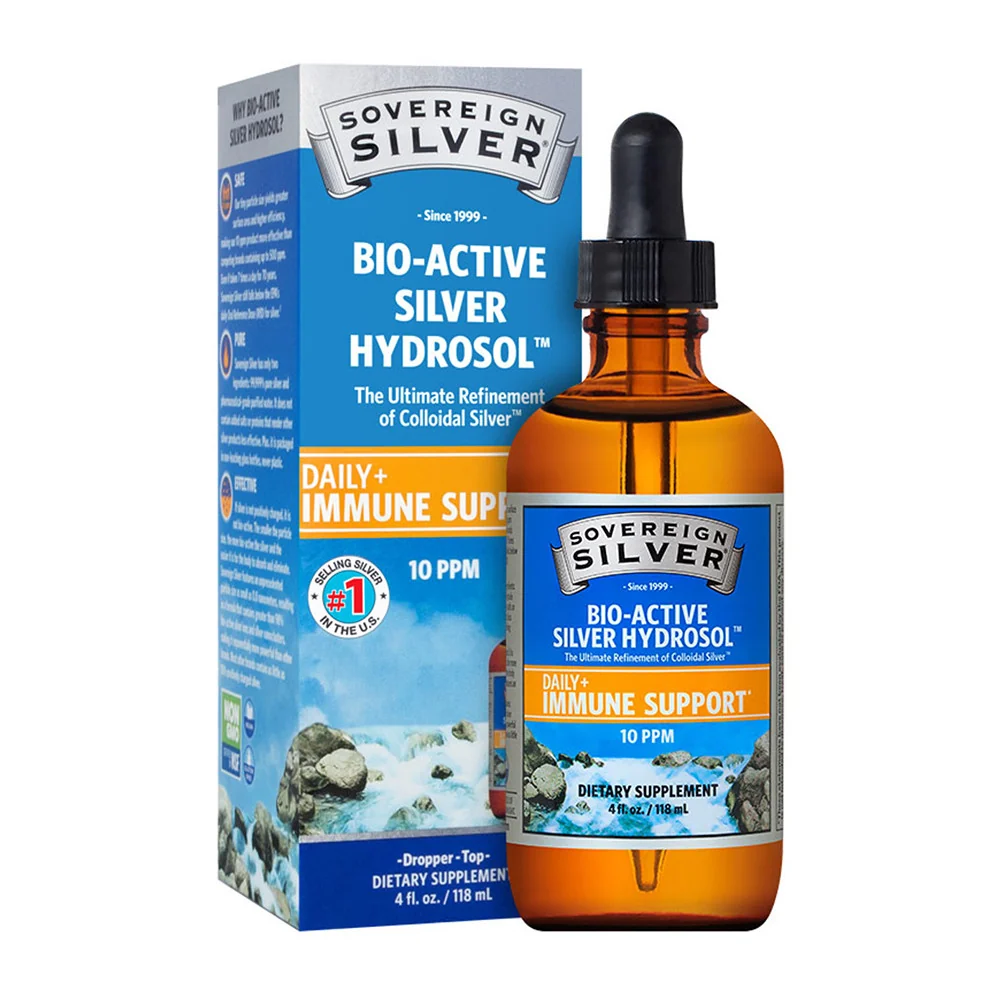 Advanced Sovereign Silver Hydrosol Bio Active Dropper Immune Support 4 Oz Verified