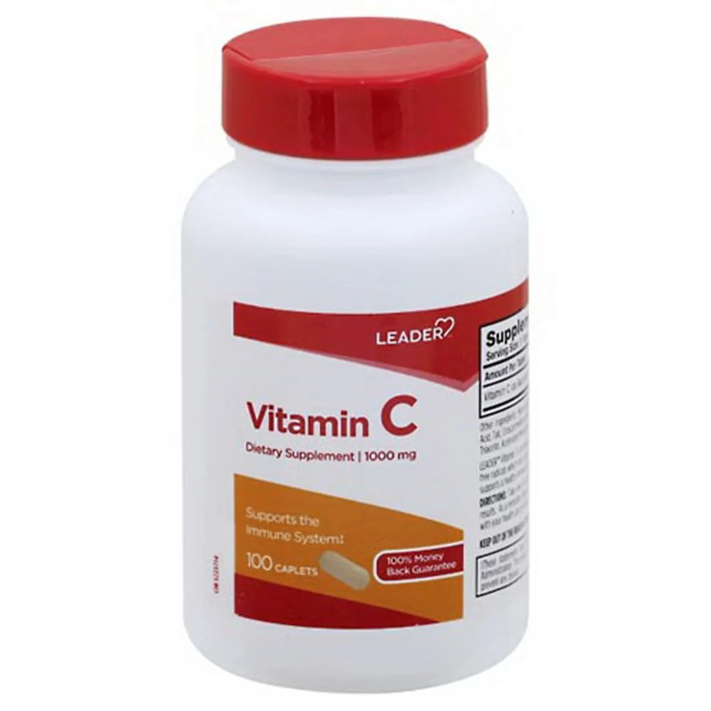 First-Class Leader Vitamin C Dietary Supplement 1000 Mg Caplets 100 Ea Trusted