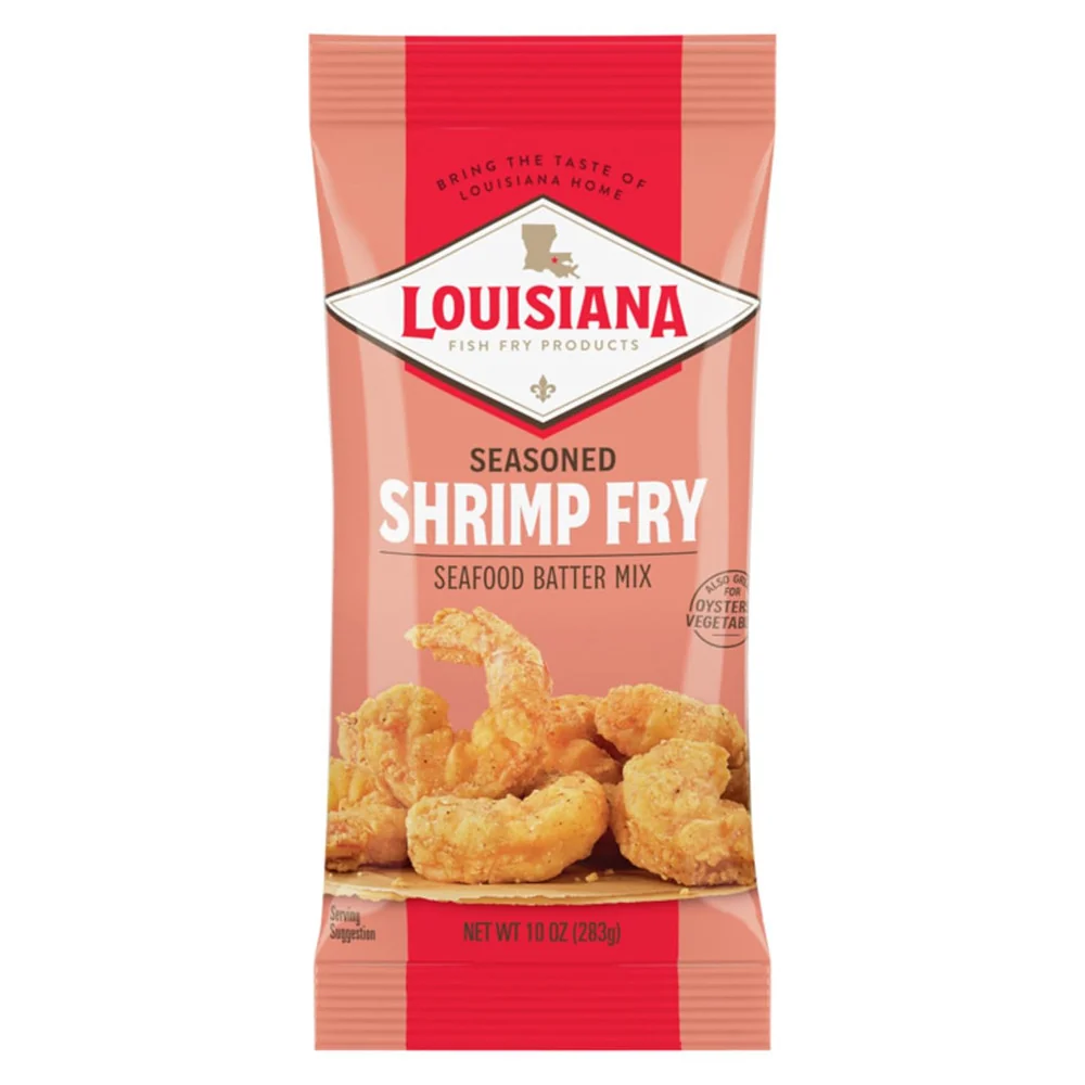 Premium Louisiana Fish Fry Seasoned Shrimp Fry Seafood Batter Mix 10 Oz Practical