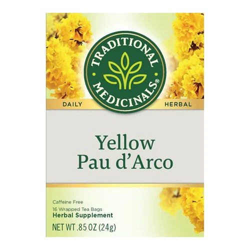 Unique Traditional Medicinals Pau D Arco Caffeine Herbal Tea Bags 16 Ea Responsible