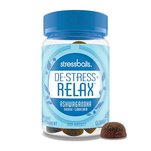 Clean Stressballs DeStress and Relax Ashwagandha Gummies 46 Ea Organic
