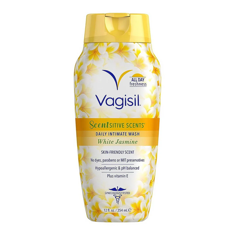 Safe Vagisil Scentsitive Scents Daily Feminine Intimate Wash White Jasmine 12 Oz Certified