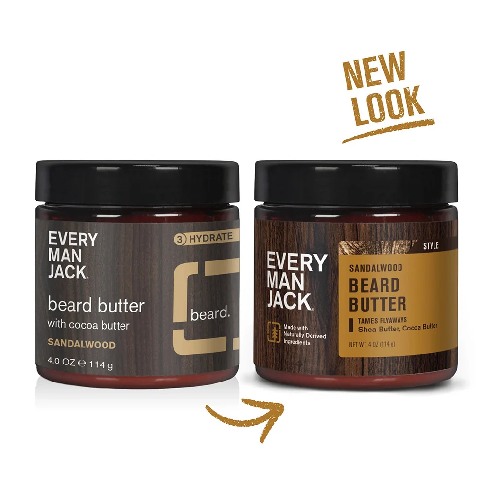 Classic Every Man Jack Sandalwood Beard Butter 4 Oz Advanced