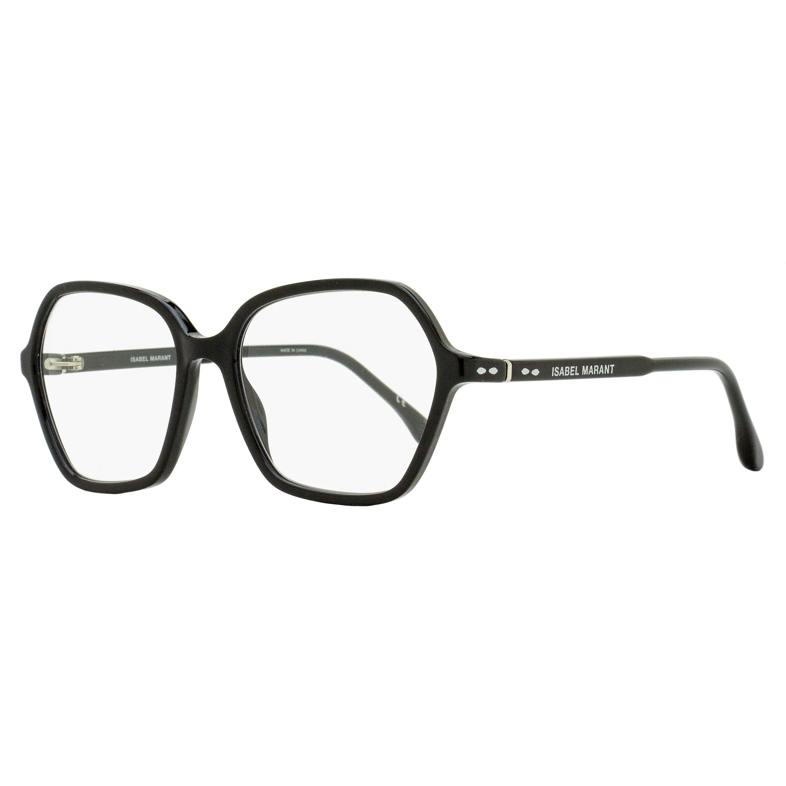 Verified Isabel Marant Geometric Blue Block Eyeglasses IM0092 BB 807 Black 53mm Minimalist