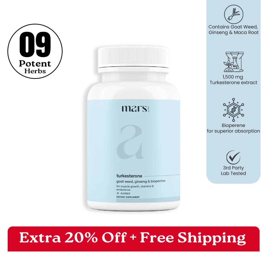 Easy-to-Use Mars Turkesterone Capsule Potenziato con erba di capra ginseng ed estratto di pepe nero Original