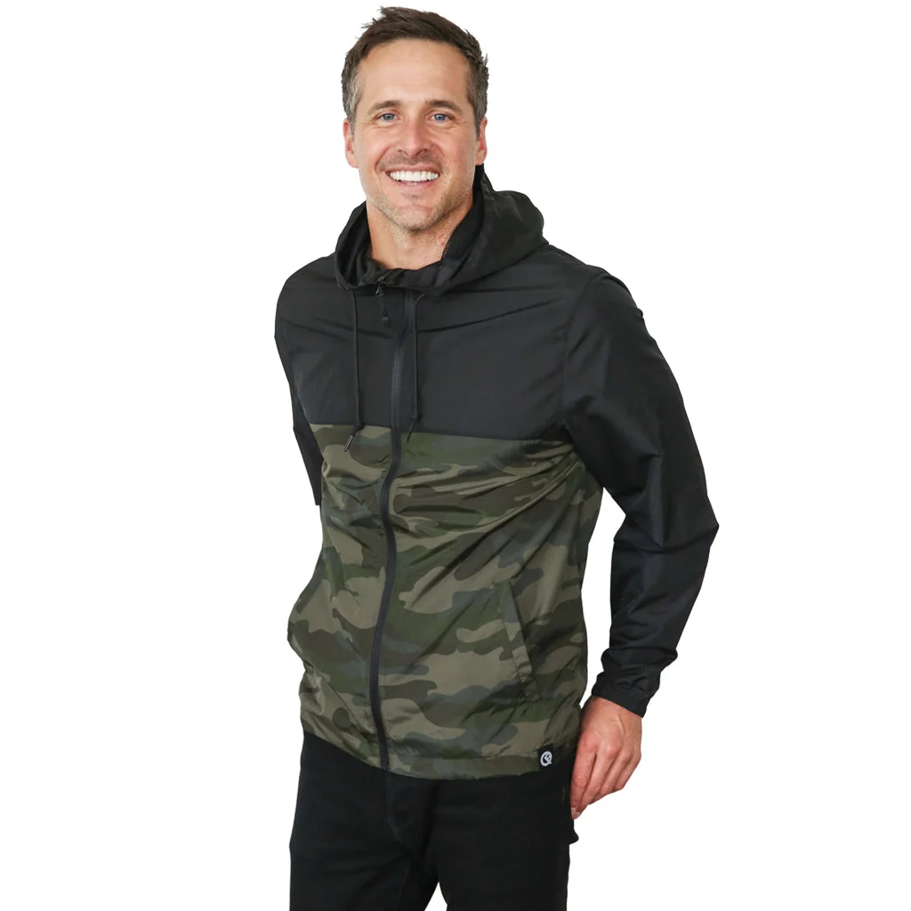 Durable Dryflip Windbreaker Black Camo Premium Material
