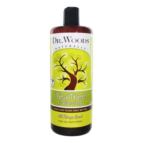 Contemporary Dr.Woods Shea Vision Pure Tea Tree Castile Soap - 32 Oz Minimalist