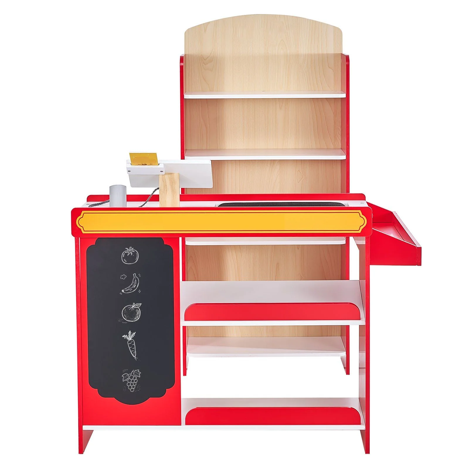 Stylish VEVOR Kids Grocery Store Playset Supermarket Play Toy Set with Cash Register - Multicolor Carefully Designed