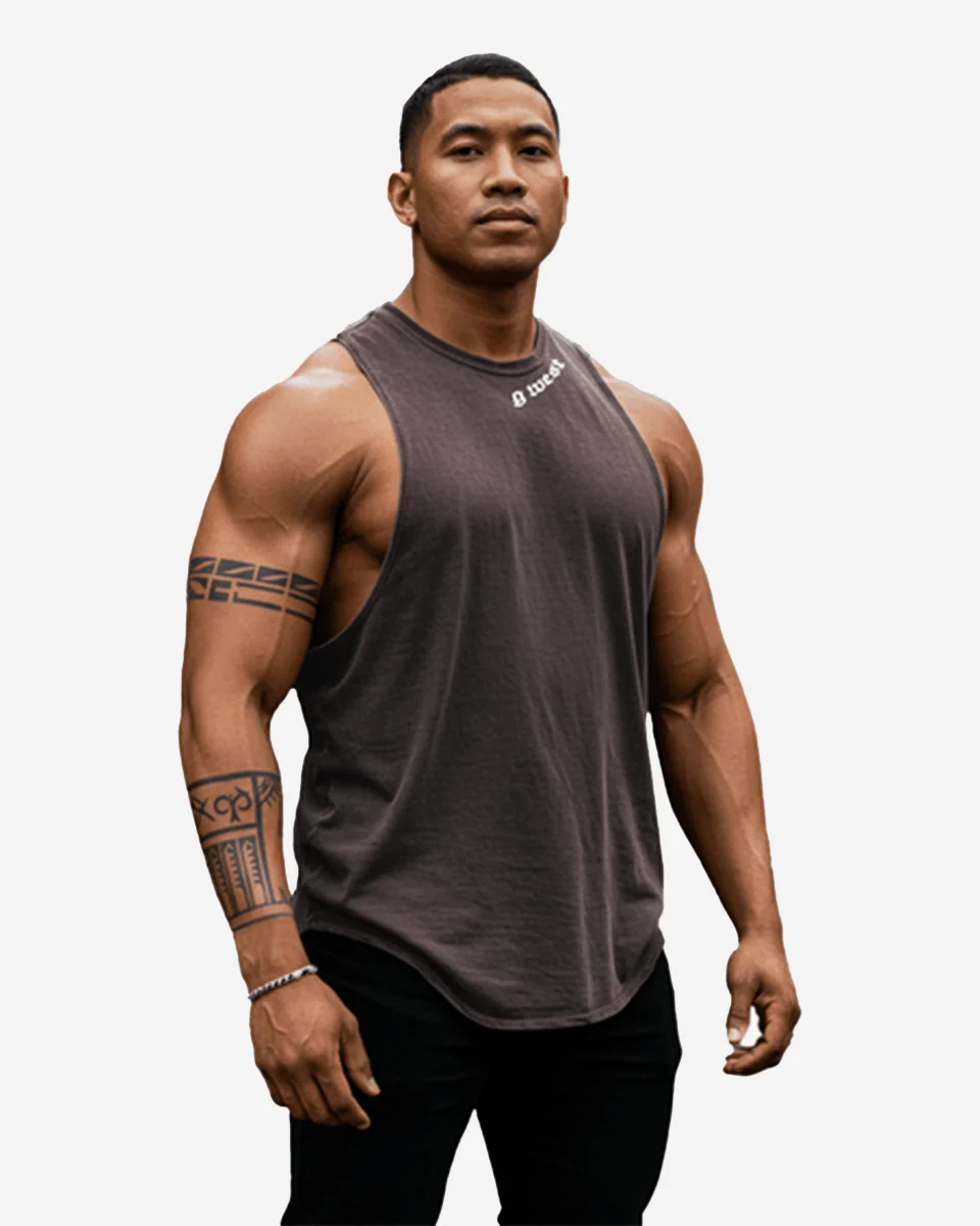 Contemporary G West Mens Tanks Detailed