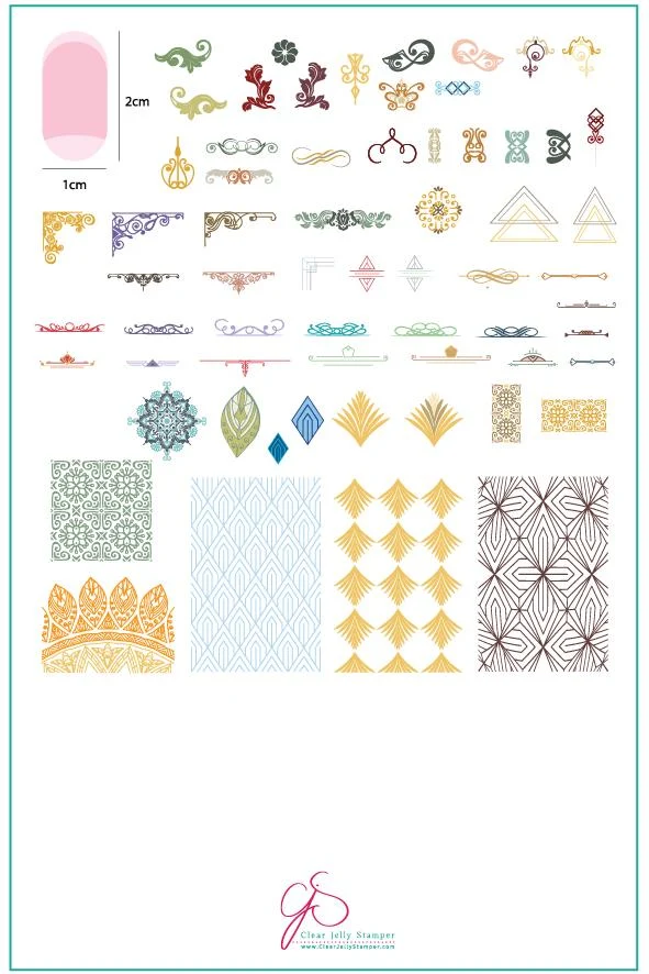 Easy-to-Use Delicate Deco CjS-101 - Clear Jelly Stamping Plate Sophisticated