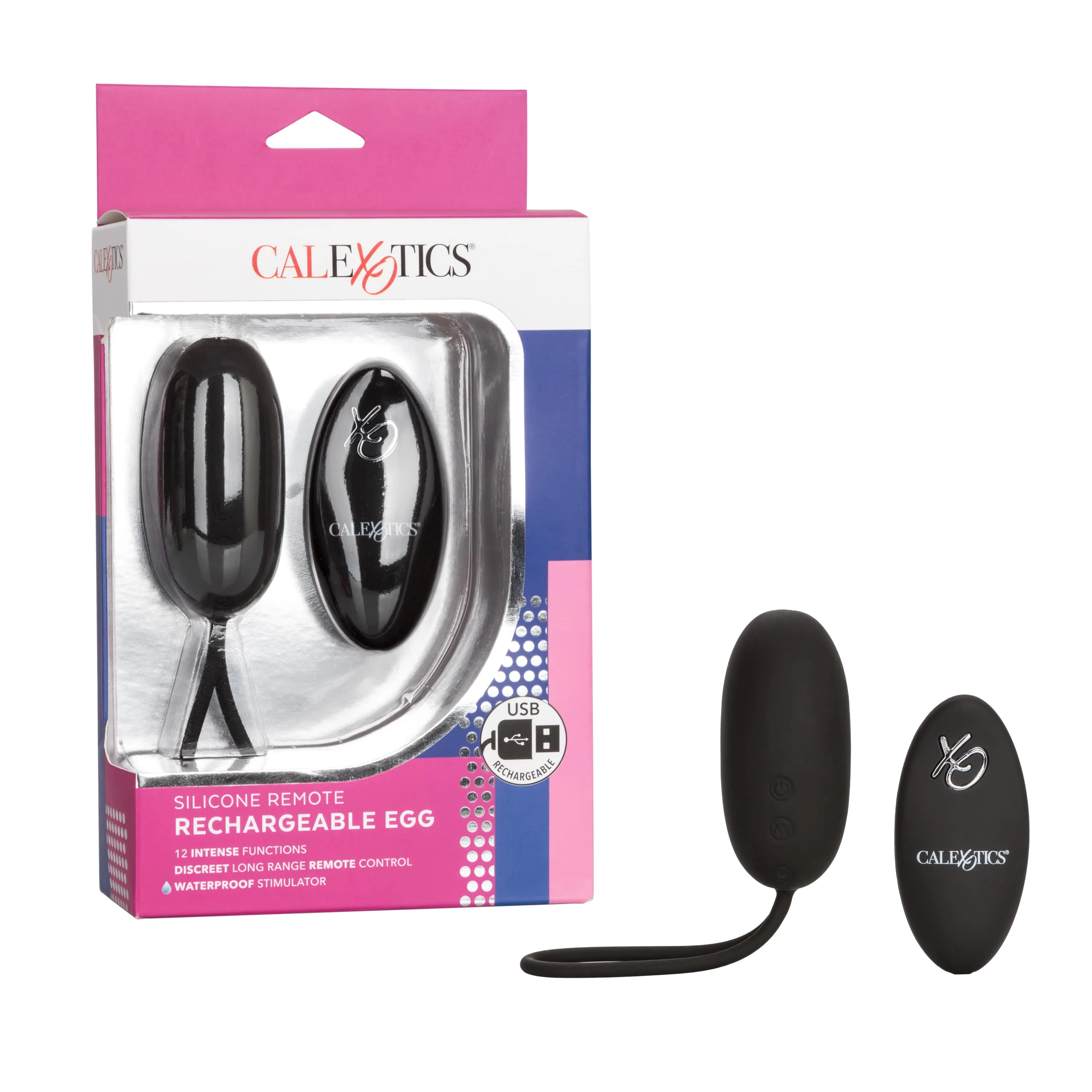 Unique CalExotics Silicone Remote Rechargeable Egg Classic