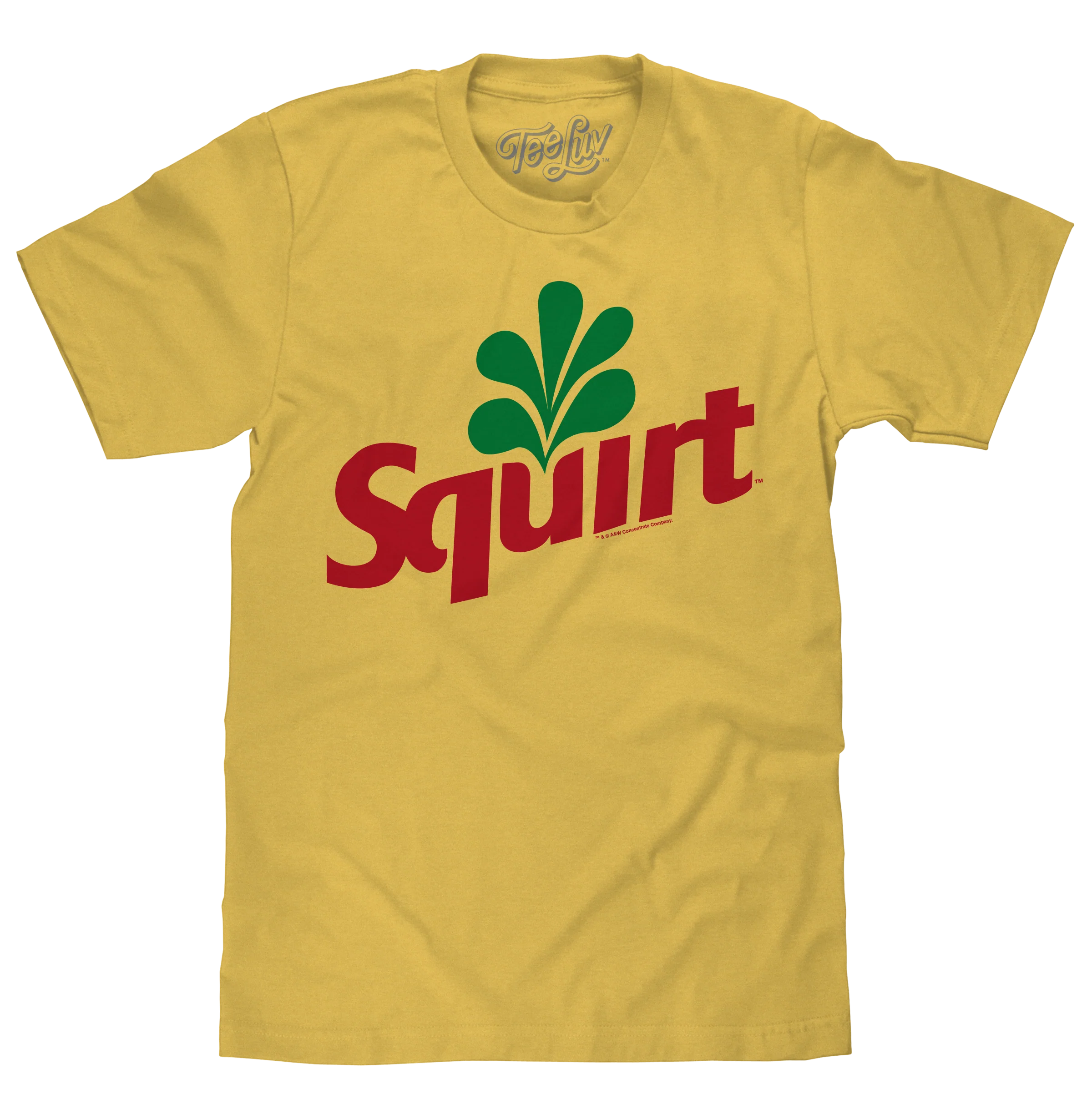 Original Squirt Grapefruit Soda Logo T-Shirt - Banana Yellow Smart
