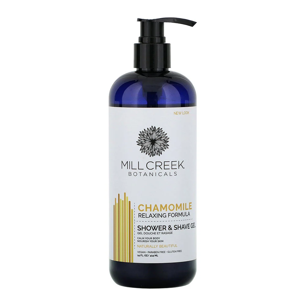Crafted Mill Creek Botanicals Chamomile Shower and Shave Gel 14 Oz Genuine