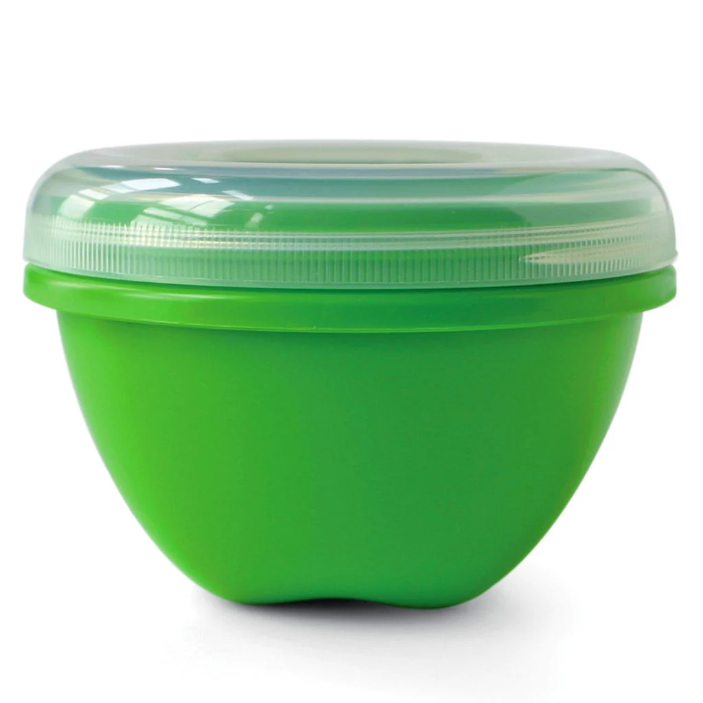 Solid Preserve BPA Food Storage Container Large Green Apple 25.5 Oz Enhanced
