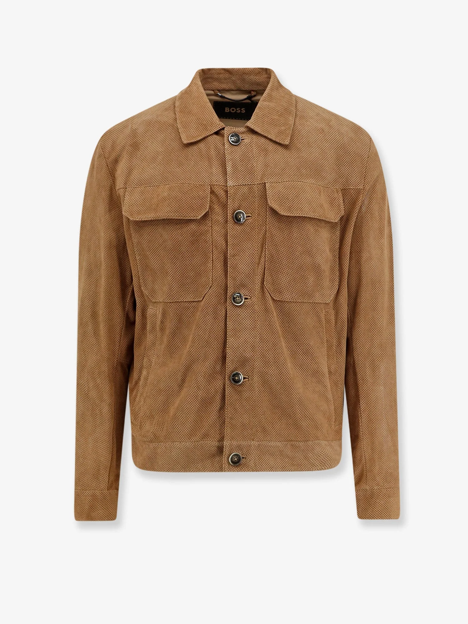 Flexible Jacket Merfo Beige Suede Breathable