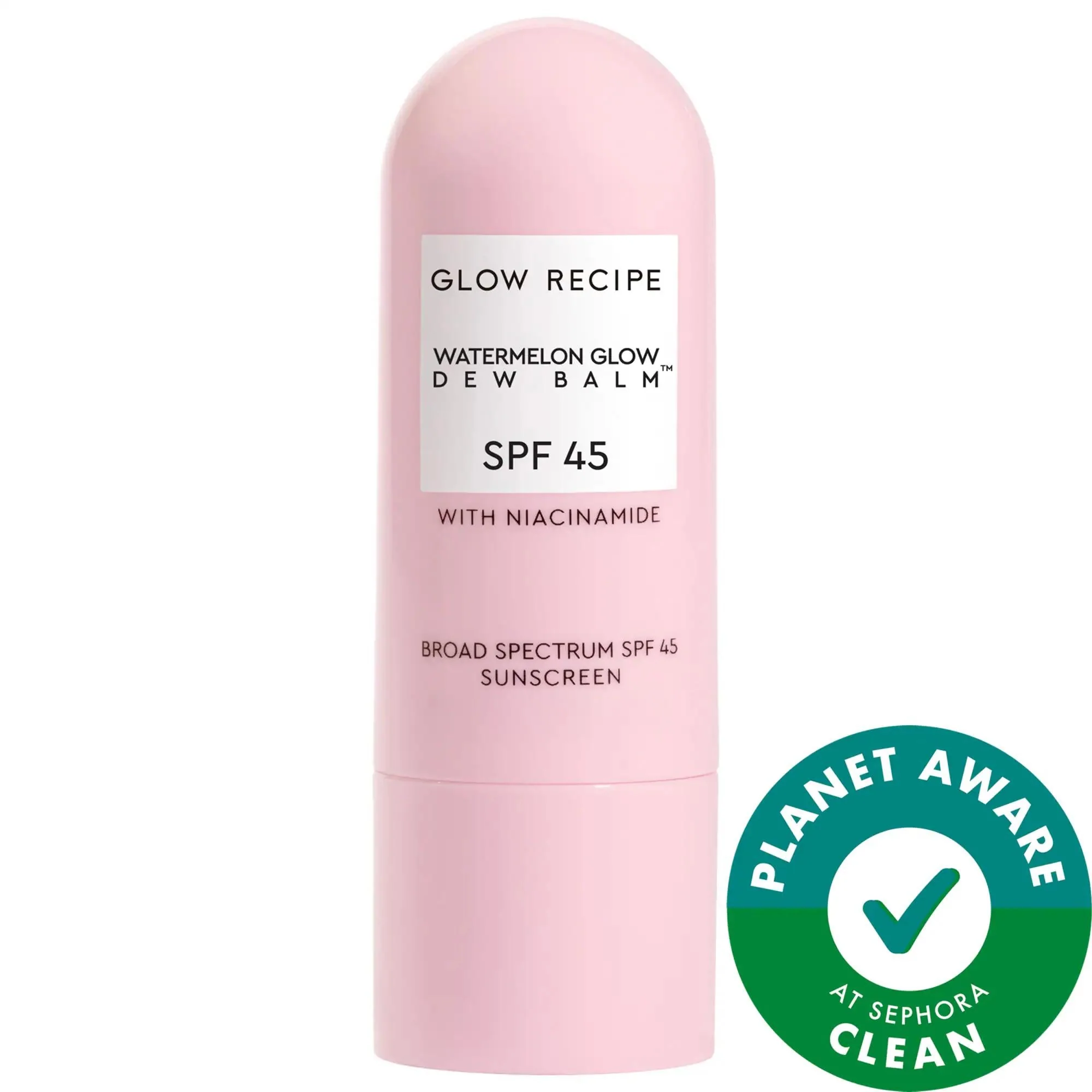 Official Drunk Elephant Watermelon Glow Niacinamide Dew Balm Face Sunscreen Stick SPF 45 - Hydrating Broad Spectrum Protection Certified