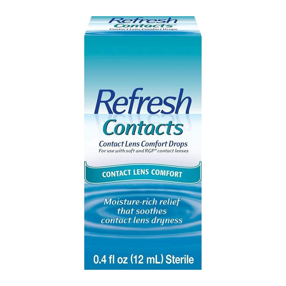Verified Refresh Soft Contacts Contact Lens Comfort Drops 0.4 Oz User-Friendly