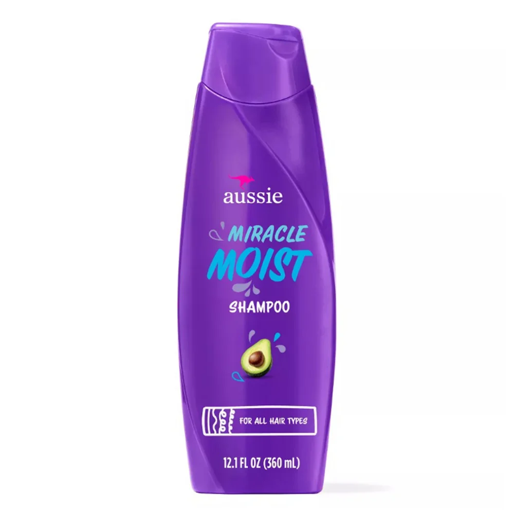 Efficient Aussie Moist with Avocado And Jojoba Oil Paraben Shampoo 12 Oz Reusable