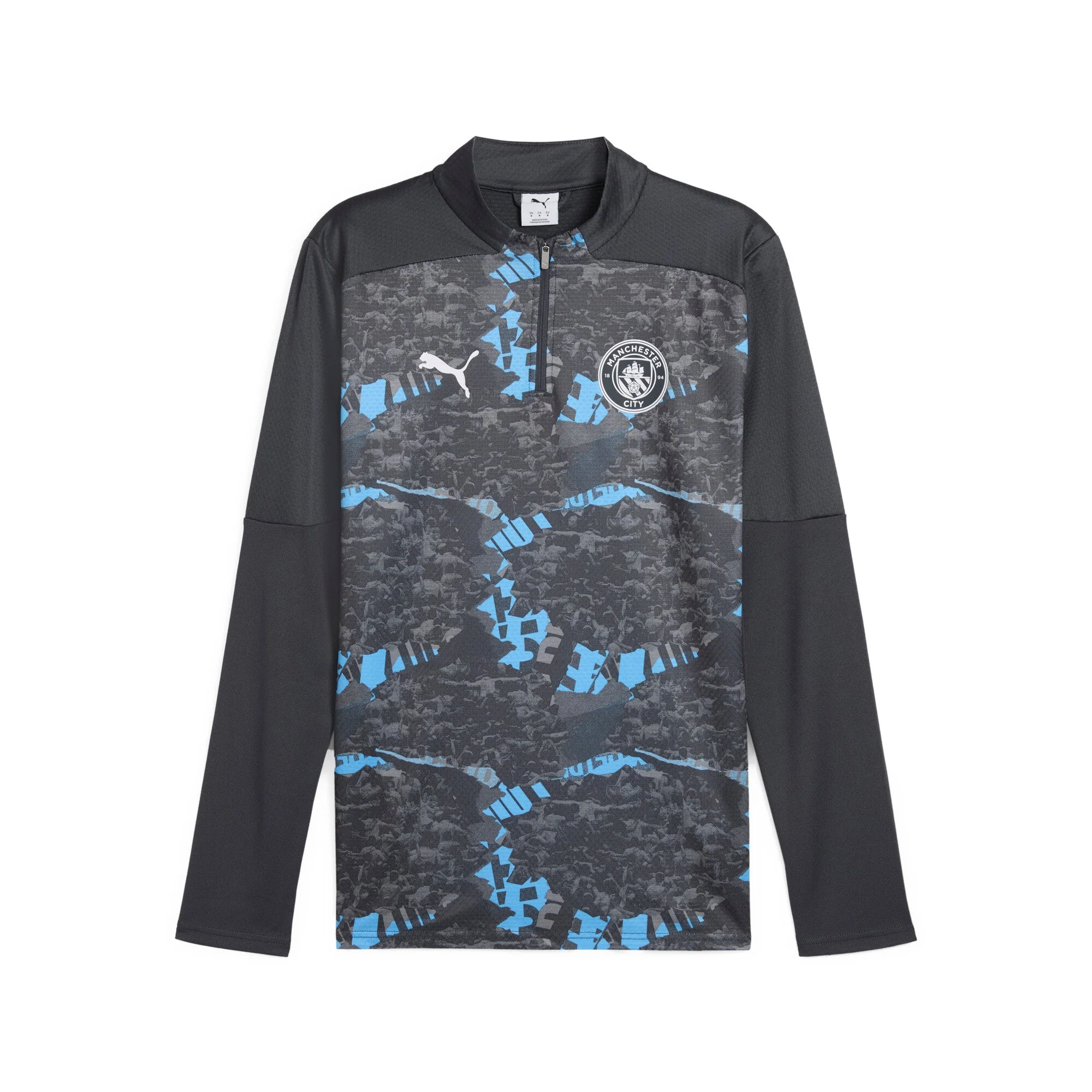 Clean Puma Men's Mcfc Prematch 1 4 Zip Top Half Zip Quarter Zip Relaxed