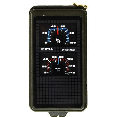 Enhanced Emergency Outdoor Survival Camping Hiking Tool Flint Lamp Kit Compass Hygrometer Sustainable