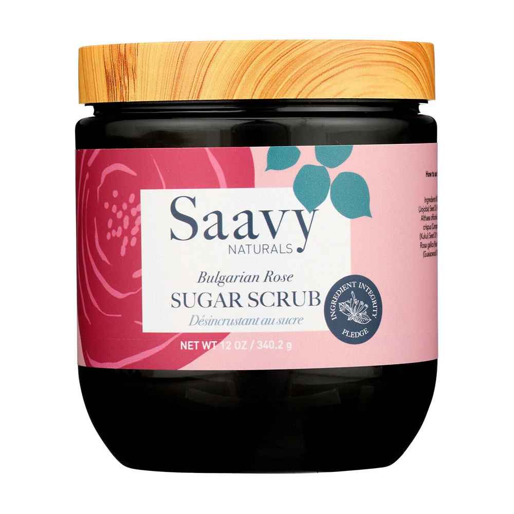 Smart Saavy Naturals Sugar Scrub Bulgarian Rose 12 Oz Premium
