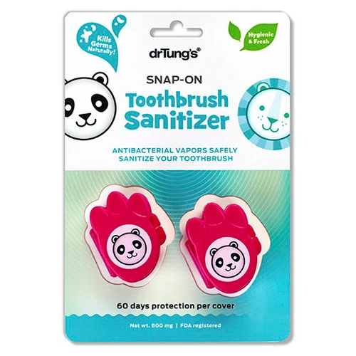 Professional Dr.Tungs Snap-On Toothbrush Sanitizer For Kids - 2 Ea Eco-Friendly