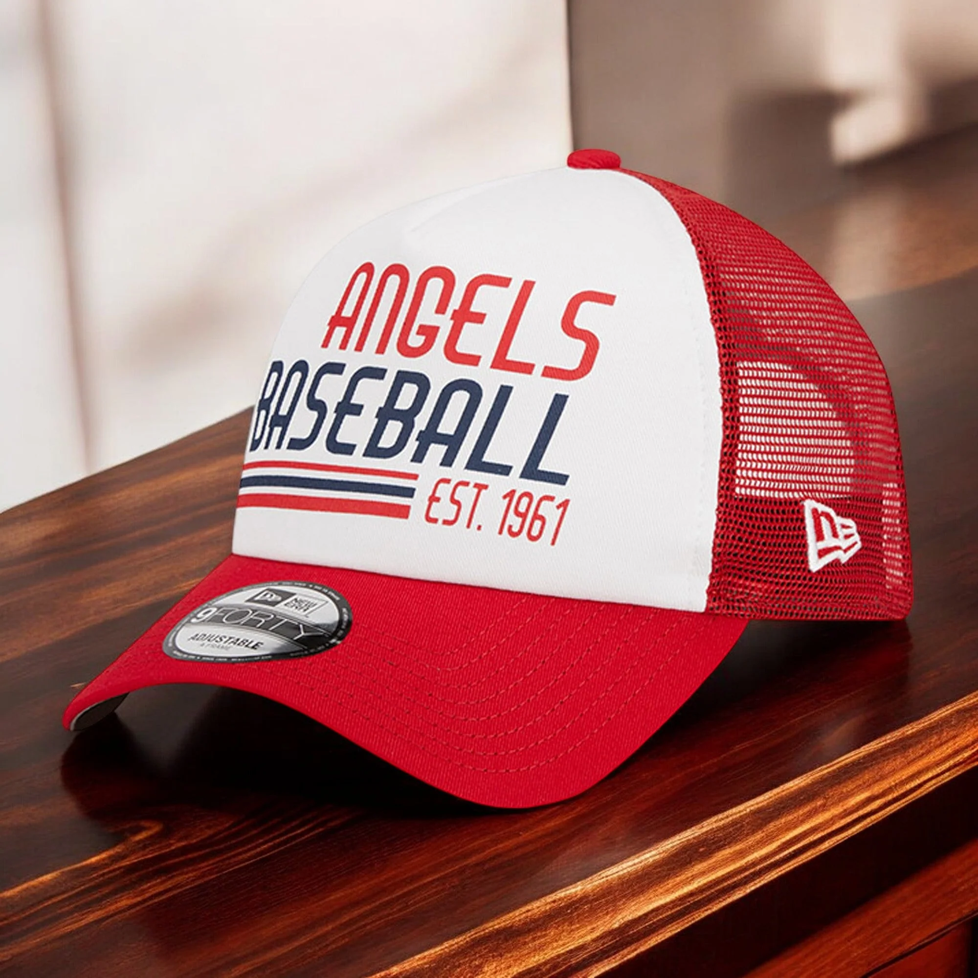 Healthy New Era Men's MLB 940 Stacked A-Frame Trucker Adjustable Hats Trusted