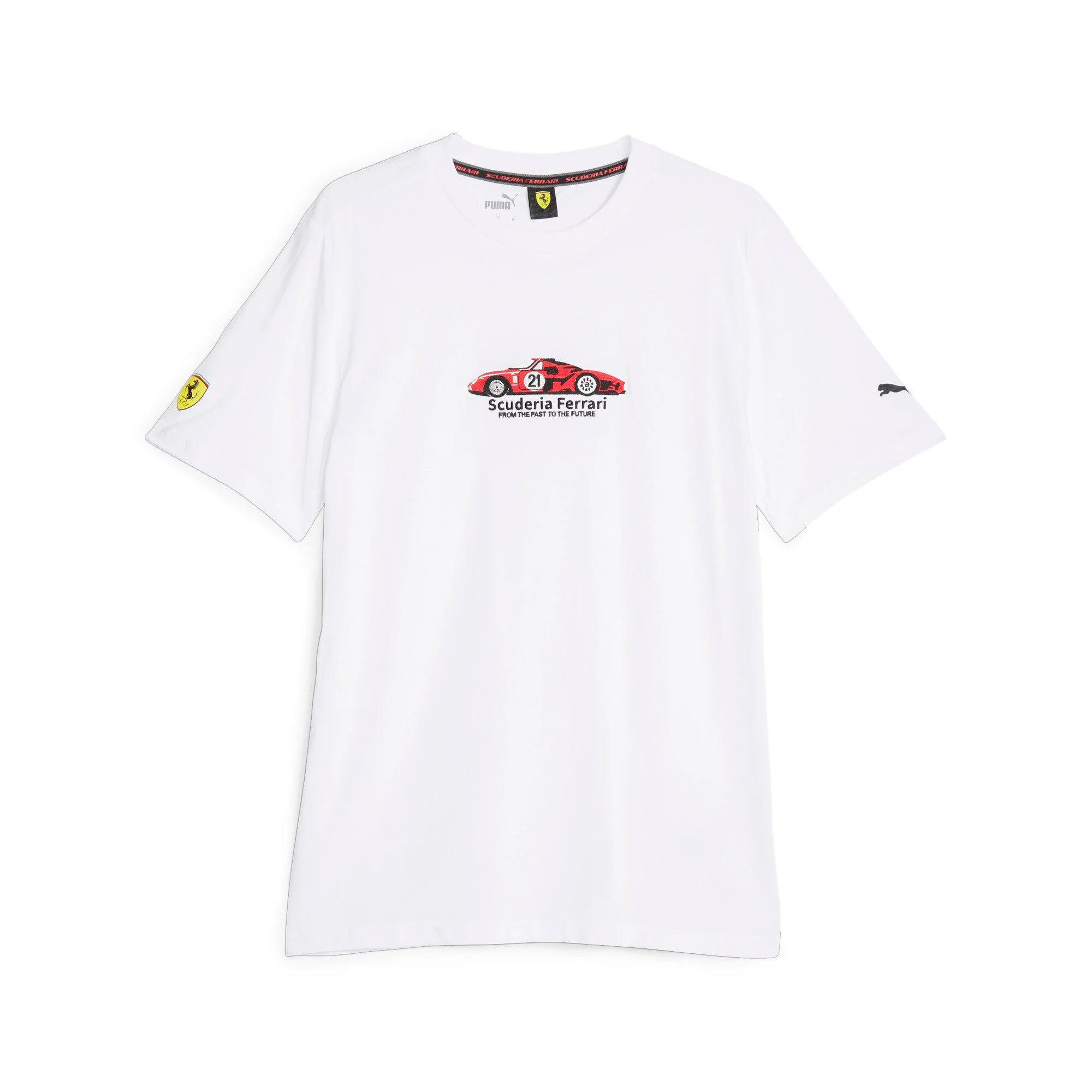 Breathable Puma Men's Ferrari Race Graphic Tee 1 Tops Responsible