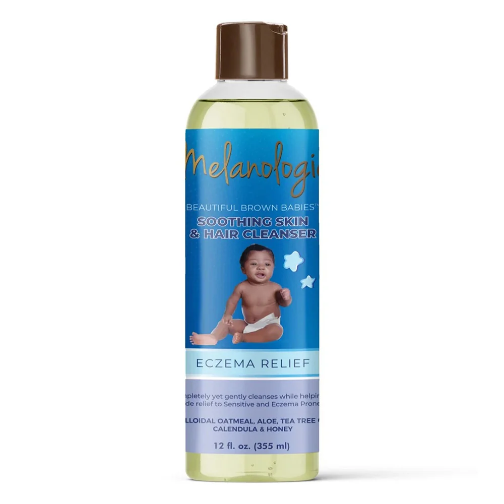 Selected Melanologie Eczema Relief Soothing Skin and Hair Cleanser 12 Oz Unique
