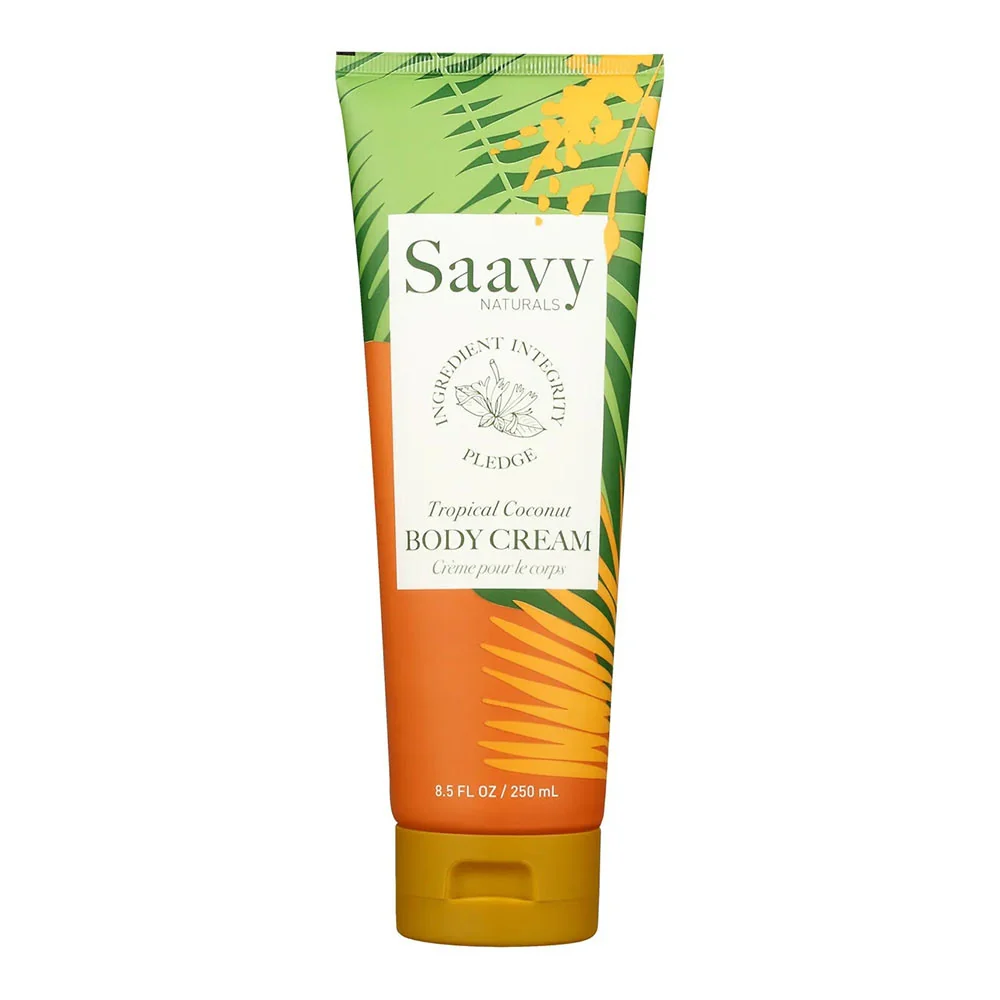Green Saavy Naturals Body Cream Tropical Coconut 8.5 Oz Sophisticated